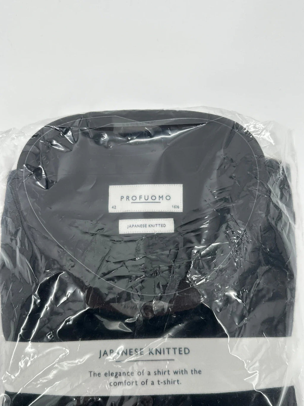 Profuomo overhemd Japanese knitted zwart (42) - foto 2