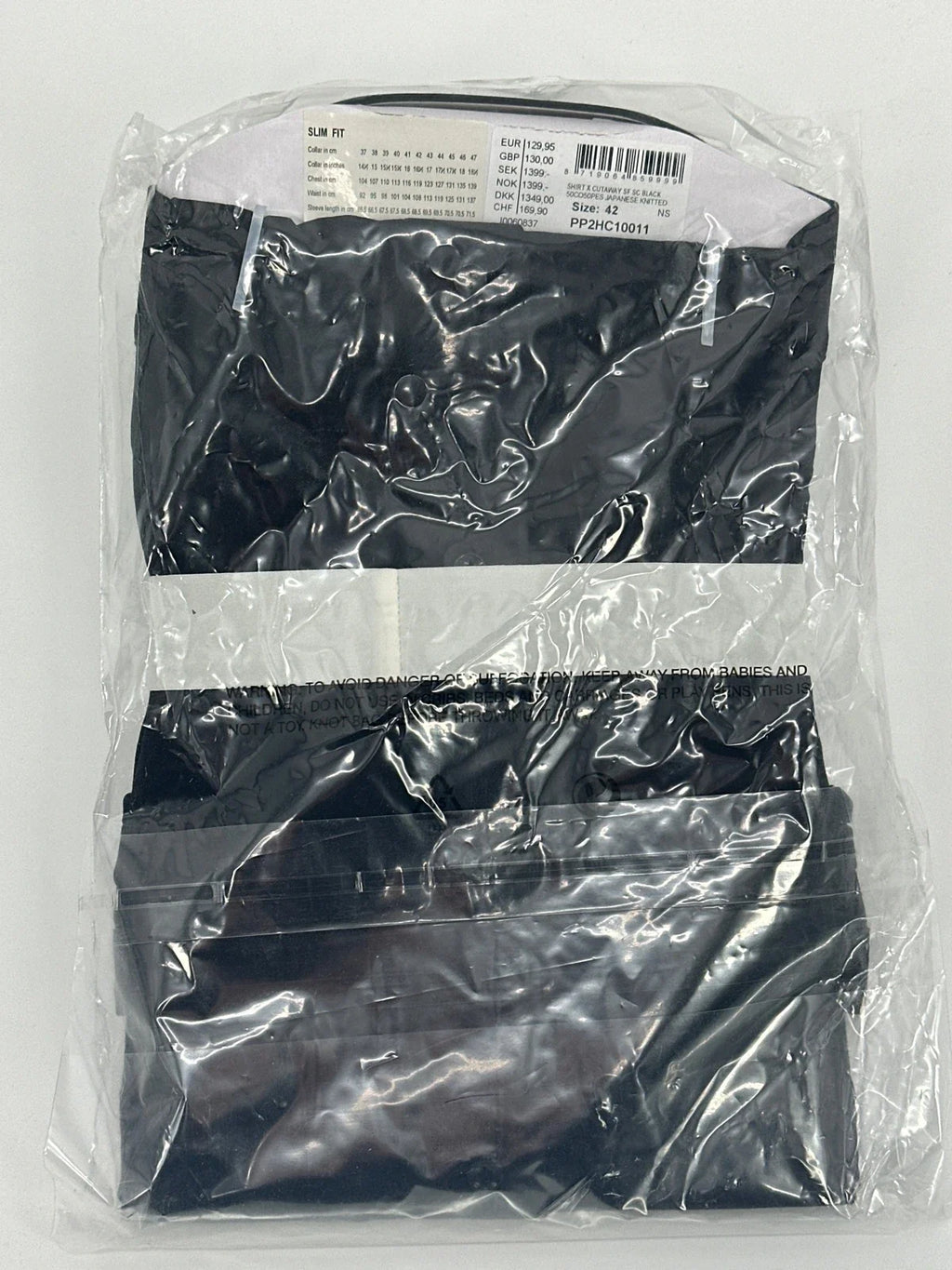 Profuomo overhemd Japanese knitted zwart (42) - foto 4