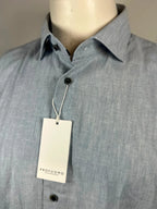 Profuomo linen overhemd Lichtblauw (44/17 1-2) NIEUW - foto 2