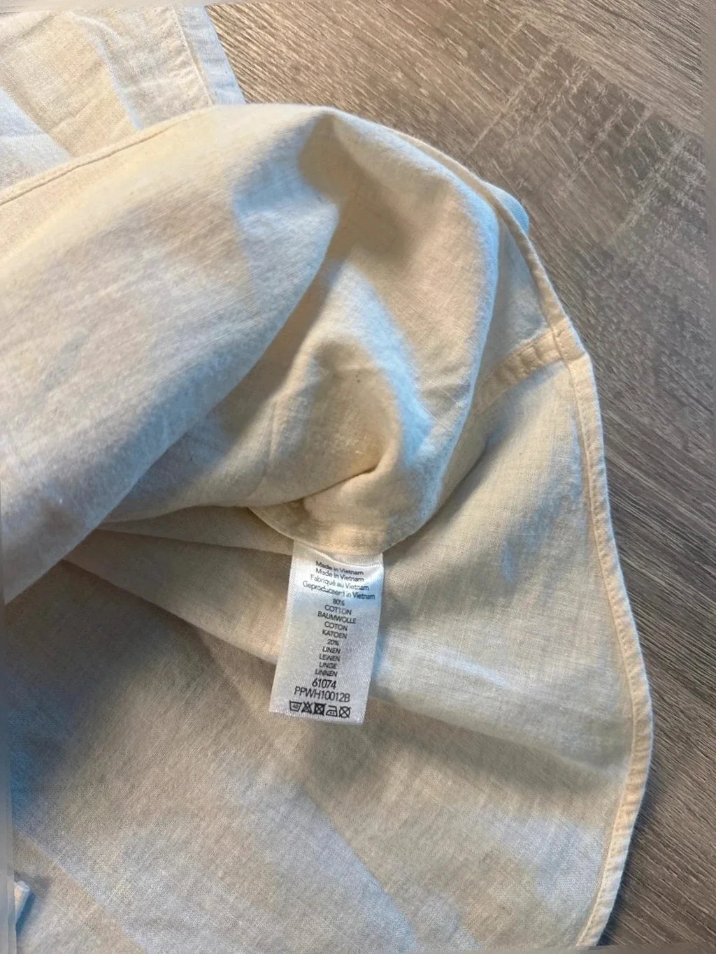 Profuomo linnen overhemd Crème (45/17 3-4) NIEUW - foto 4