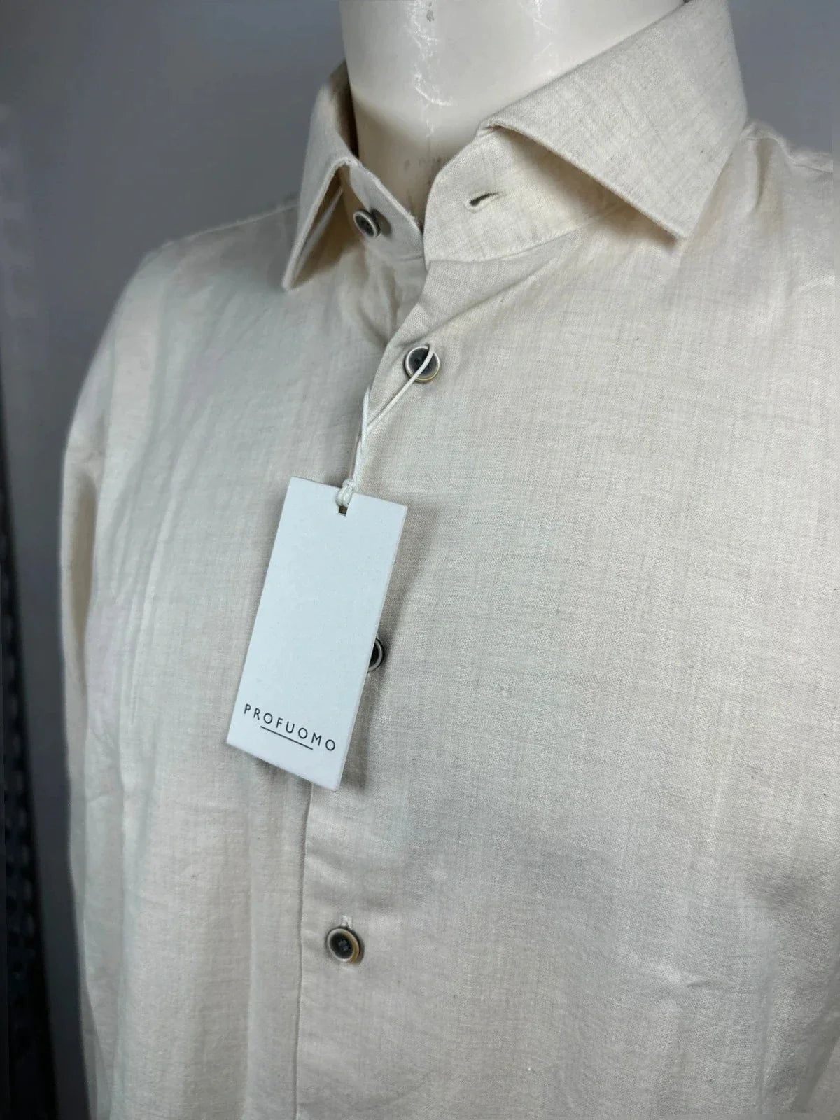 Profuomo linen Bloes crème (44/17 1-2 NIEUW - foto 2