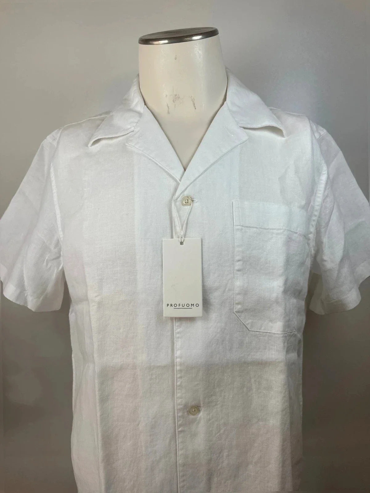 Profuomo Linen bloes wit (M) NIEUW - foto 1