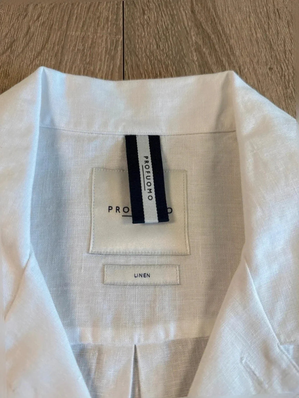 Profuomo Linen bloes wit (M) NIEUW - foto 3
