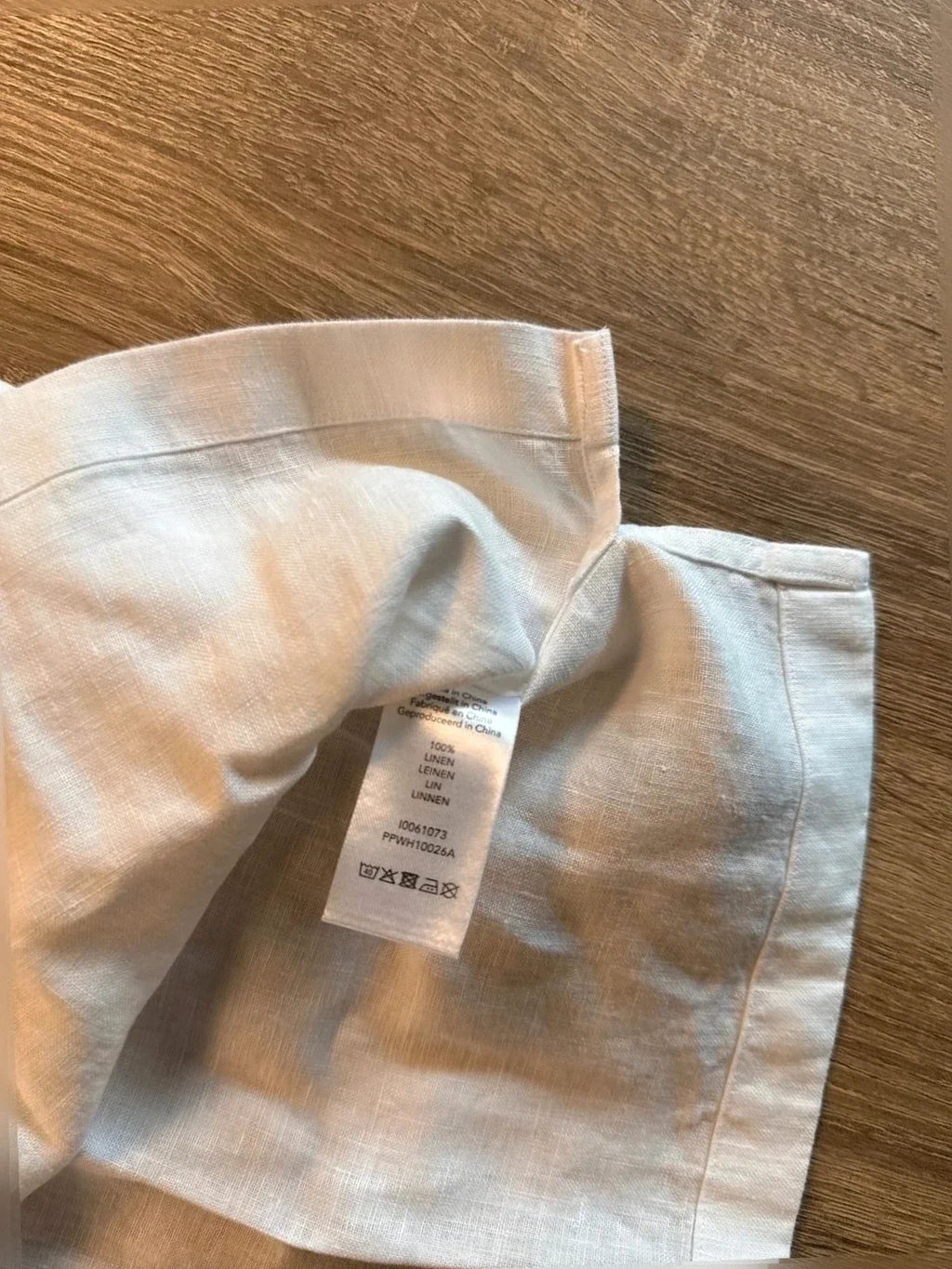 Profuomo Linen bloes wit (M) NIEUW - foto 5