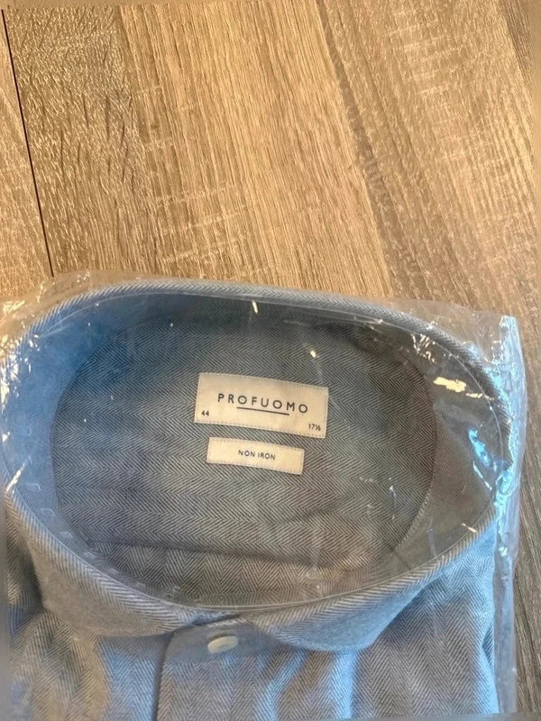 Profuomo overhemd Blauw (44/17 1-2) NIEUW - foto 2