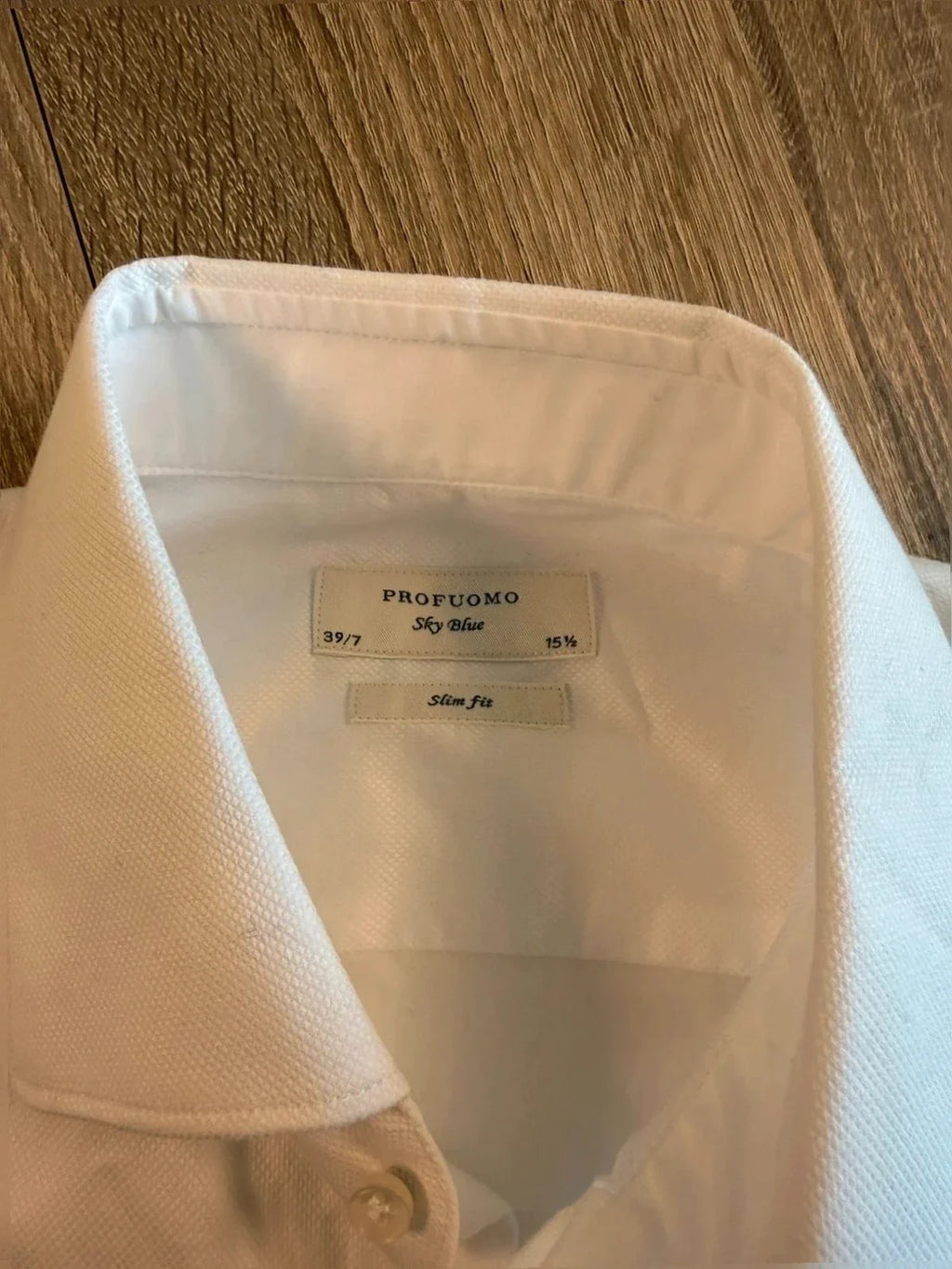 Profuomo overhemd Slimfit wit (39/7  15/1-2) NIEW - foto 2