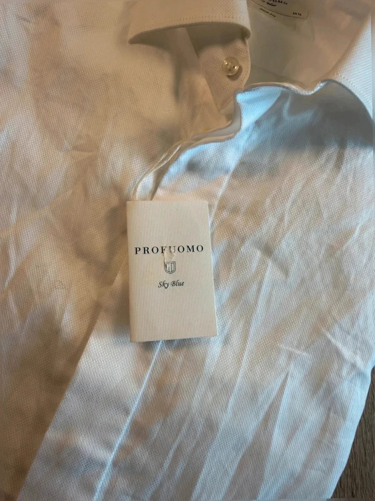 Profuomo overhemd Slimfit wit (39/7  15/1-2) NIEW - foto 3