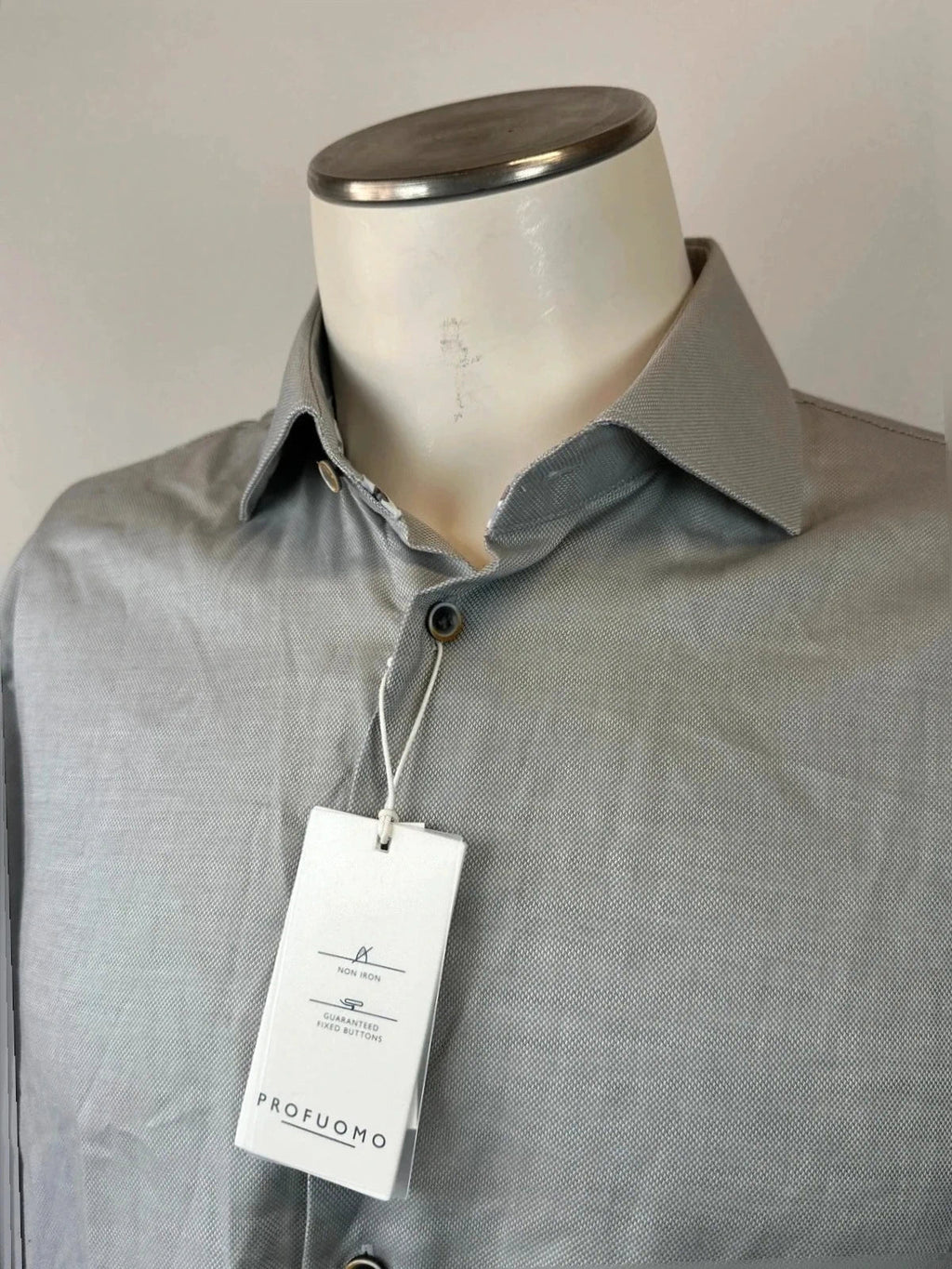 Profuomo Overhemd grijs (43) nieuw - foto 2