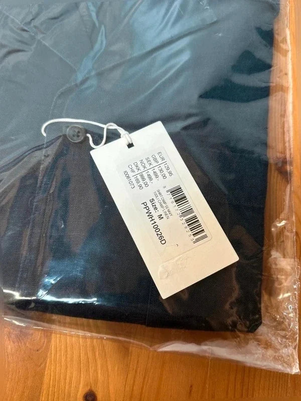 Profuomo Linnen poloshirt donkerblauw (M) - foto 2