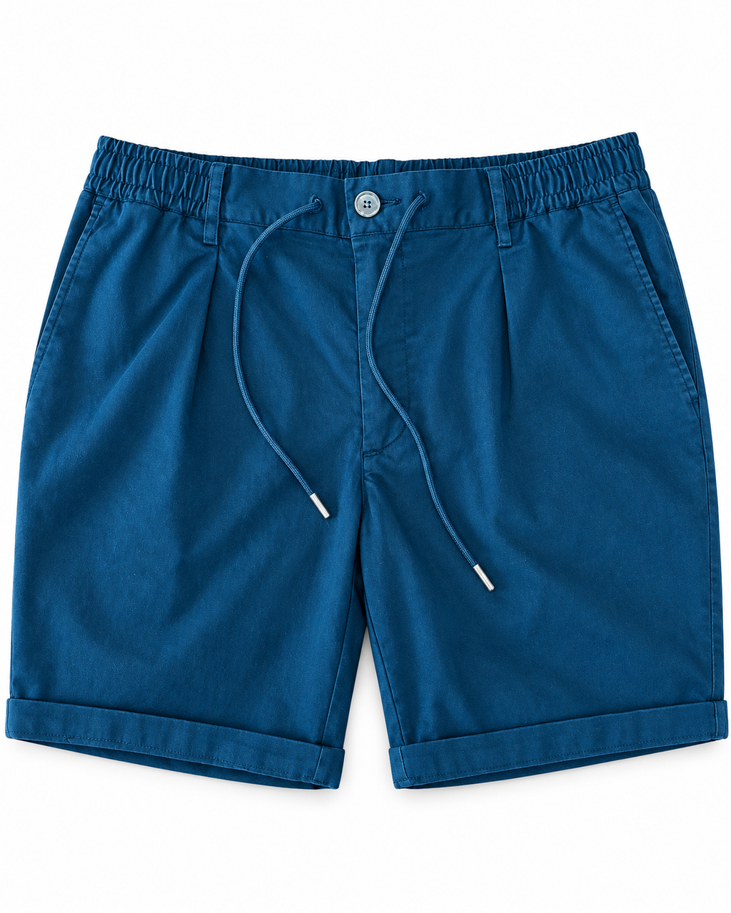 Korte broek donkerblauw – packshot op witte achtergrond