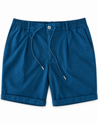 Korte broek donkerblauw – packshot op witte achtergrond