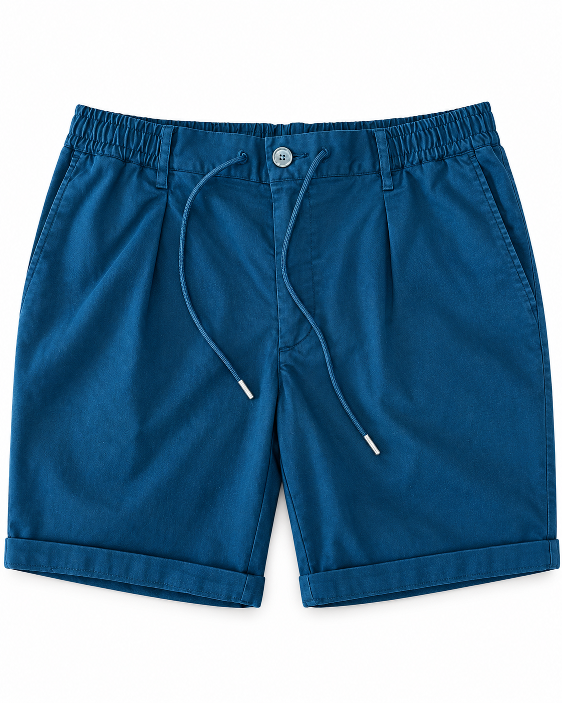 Korte broek donkerblauw – packshot op witte achtergrond