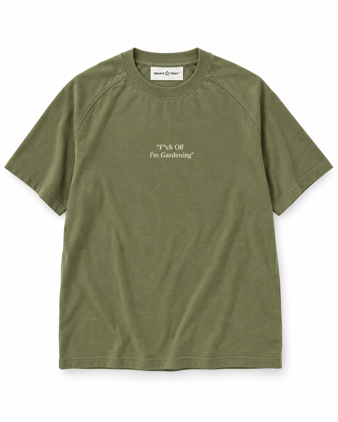 Bram's Fruit T-shirt groen — packshot op witte achtergrond
