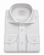 Profuomo Linnen overhemd wit — packshot op witte achtergrond