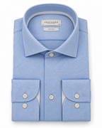 Profuomo Non-iron overhemd lichtblauw — packshot op witte achtergrond
