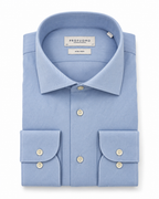 Profuomo Non-iron overhemd lichtblauw – mouwlengte 7 — packshot op witte achtergrond
