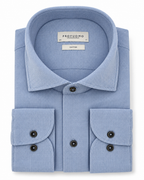 Profuomo Knitted overhemd lichtblauw — packshot op witte achtergrond