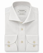 Profuomo Royal Twill overhemd N° 6 wit — packshot op witte achtergrond