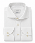Profuomo Royal Twill overhemd N° 6 wit — packshot op witte achtergrond