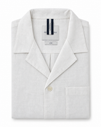 Profuomo Linnen polo wit — packshot op witte achtergrond